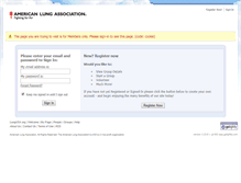 Tablet Screenshot of community.lung.org
