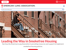 Tablet Screenshot of lung.org